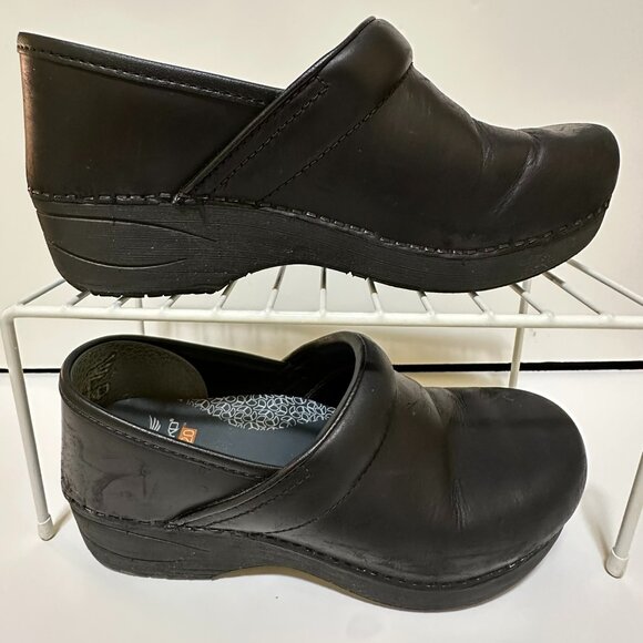 Dansko XP 2.0 size EU 37 US 6.5 - 7 Black Leather Clog 3950470202 - Picture 5 of 10